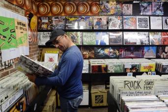 Wax Trax prepares for Record Store day in Denver, Co.